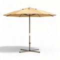 Sonnenschutzschirm aus polyester in beige für garten und terrasse 300 x 300 x 250cm