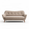 Beige sofa mit Holzbeinen 180 x 80 x 80 cm für Wohnzimmer und Wartebereiche