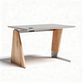Schreibtisch aus Holz und Metall 150 x 75 x 75 cm für Büro und Homeoffice
