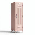 Schrank aus metall in rosa 30 x 30 x 180cm für verschiedene aufbewahrungszwecke