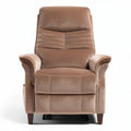 Relaxsessel aus veloursstoff in braun mit elektrischer recline-funktion 90 x 80 x 100cm